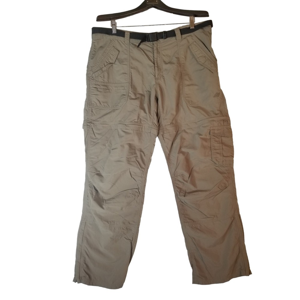 Eastern Mountain Sports 16 R‎ Pants Women's green Convertible Hiking Zip Off Leg